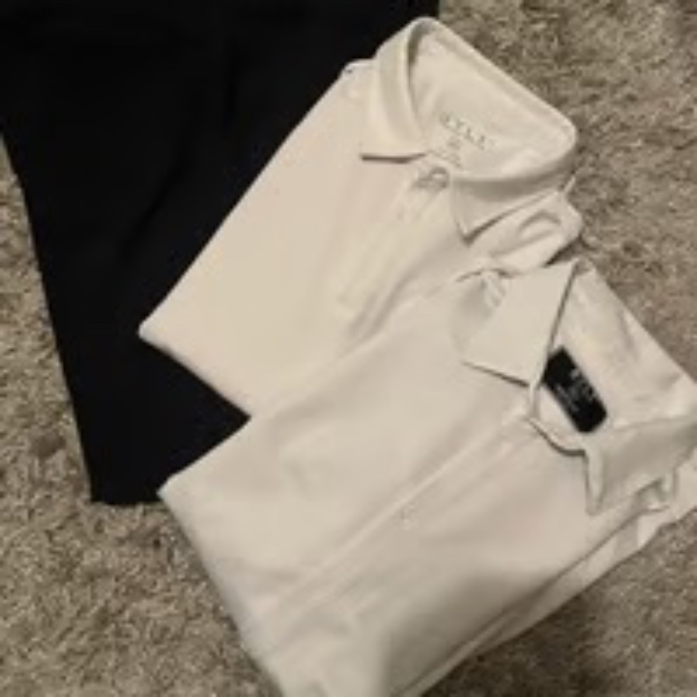 Mens BYLT pants (40) and 2 white shirts (xxl)